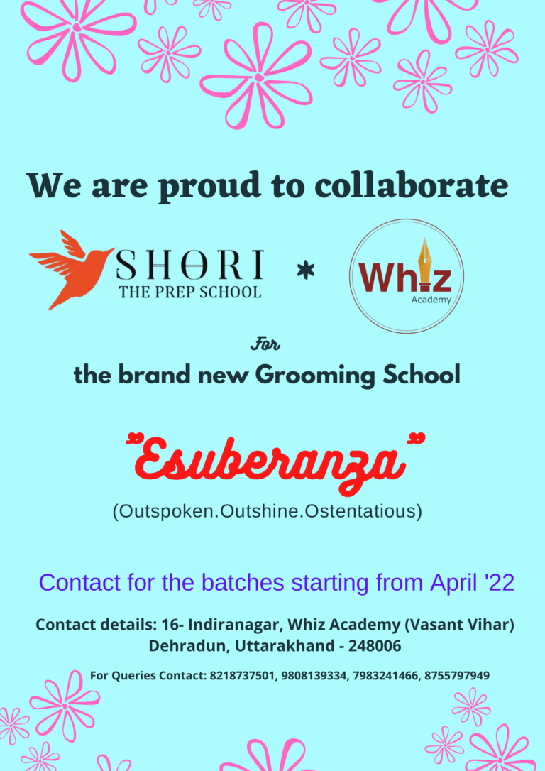 proud to collaborate Shori The Prep School * Whiz Academy for the brand new Grooming School